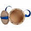 Коробка Drummer, круглая, с синей лентой с логотипом в Белгороде заказать по выгодной цене в кибермаркете AvroraStore