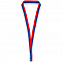 Лента для медали с пряжкой Ribbon, триколор с логотипом в Белгороде заказать по выгодной цене в кибермаркете AvroraStore