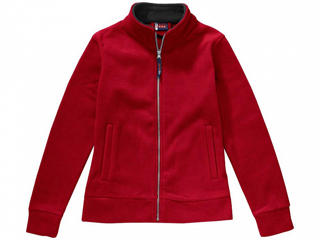 Куртка флисовая Nashville женская, красный/пепельно-серый с логотипом в Белгороде заказать по выгодной цене в кибермаркете AvroraStore