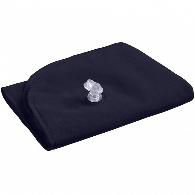 Надувная подушка под шею «СКА», темно-синяя с логотипом в Белгороде заказать по выгодной цене в кибермаркете AvroraStore