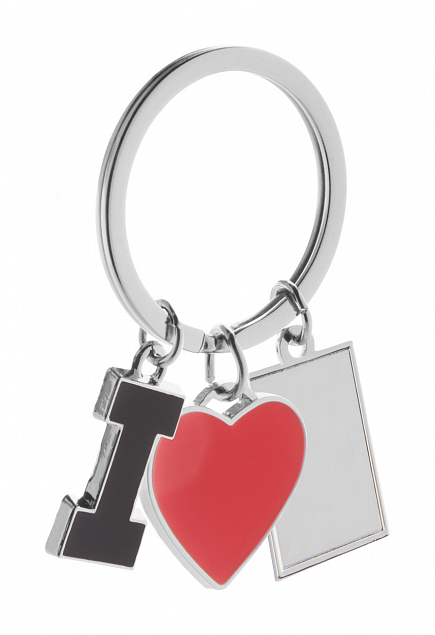 Брелок LOVE, серебристый с логотипом в Белгороде заказать по выгодной цене в кибермаркете AvroraStore