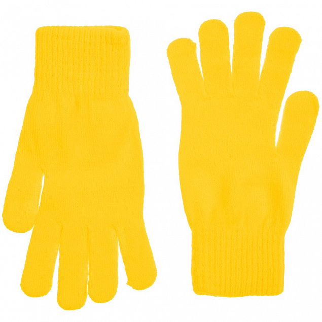 Перчатки Urban Flow, желтые с логотипом в Белгороде заказать по выгодной цене в кибермаркете AvroraStore