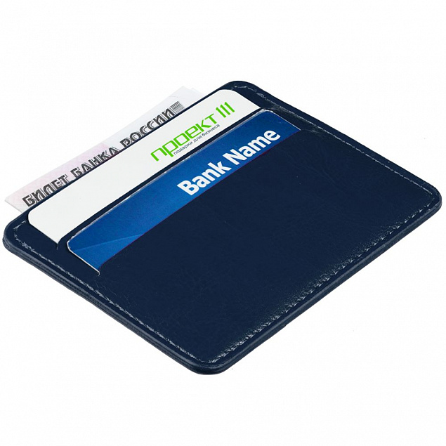 Чехол для карточек Nebraska, синий с логотипом в Белгороде заказать по выгодной цене в кибермаркете AvroraStore