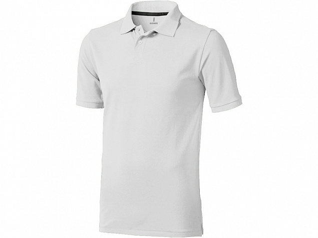 Рубашка поло Calgary мужская, белый с логотипом в Белгороде заказать по выгодной цене в кибермаркете AvroraStore