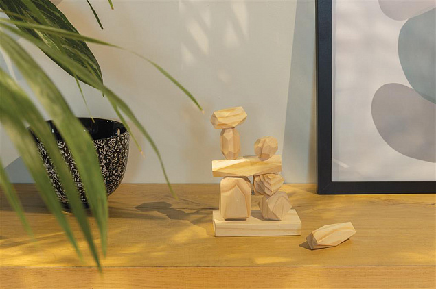 Набор деревянных балансирующих камней Ukiyo Crios с логотипом в Белгороде заказать по выгодной цене в кибермаркете AvroraStore