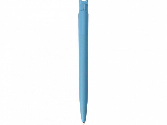 Шариковая ручка из переработанного rPET материала RECYCLED PET PEN F, матовая, голубой с логотипом в Белгороде заказать по выгодной цене в кибермаркете AvroraStore