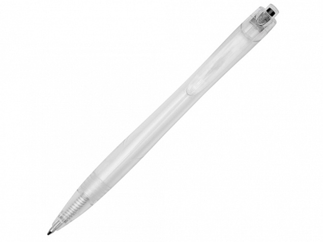 Шариковая ручка Honua из переработанного ПЭТ, прозрачный/черный с логотипом в Белгороде заказать по выгодной цене в кибермаркете AvroraStore