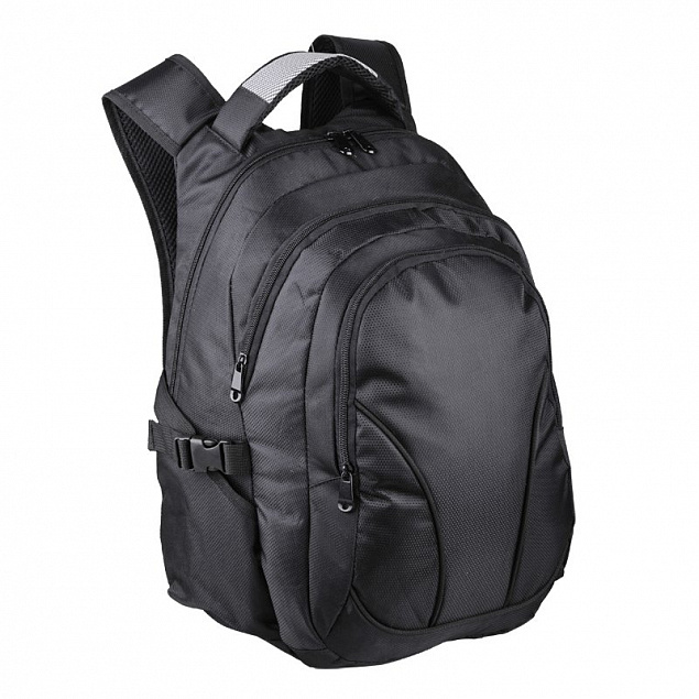 Рюкзак для ноутбука Pensacola, черный с логотипом в Белгороде заказать по выгодной цене в кибермаркете AvroraStore
