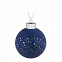 Елочный шар Stars, 8 см, синий с логотипом в Белгороде заказать по выгодной цене в кибермаркете AvroraStore