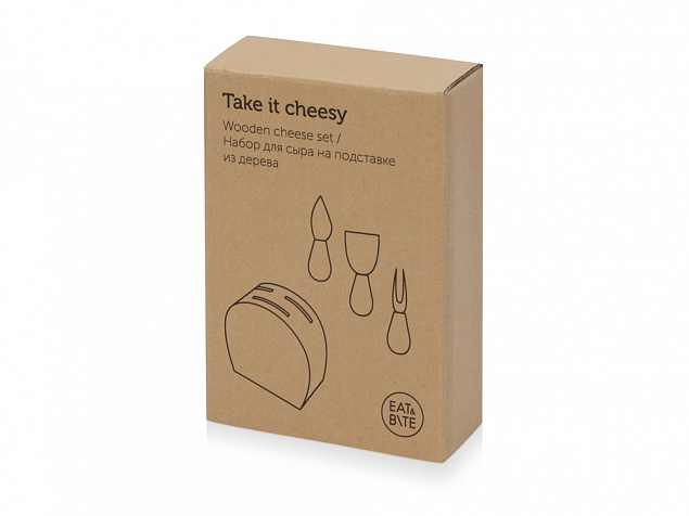 Набор из ножей для сыра на подставке Take it cheesy с логотипом в Белгороде заказать по выгодной цене в кибермаркете AvroraStore