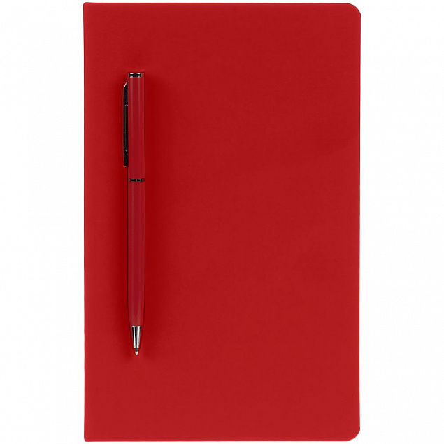 Ежедневник Magnet Shall с ручкой, красный с логотипом в Белгороде заказать по выгодной цене в кибермаркете AvroraStore