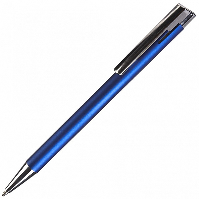 Ручка шариковая Stork, синяя с логотипом в Белгороде заказать по выгодной цене в кибермаркете AvroraStore