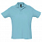 Рубашка поло мужская SUMMER II, бирюзовый, 2XL, 100% хлопок, 170 г/м2 с логотипом в Белгороде заказать по выгодной цене в кибермаркете AvroraStore