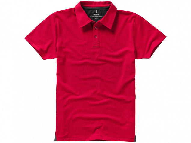 Рубашка поло Markham мужская, красный/антрацит с логотипом в Белгороде заказать по выгодной цене в кибермаркете AvroraStore
