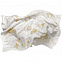 Плед Draconia, белый с золотистым с логотипом в Белгороде заказать по выгодной цене в кибермаркете AvroraStore