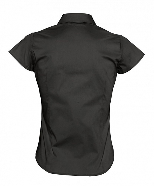Рубашка женская с коротким рукавом EXCESS, черная с логотипом в Белгороде заказать по выгодной цене в кибермаркете AvroraStore
