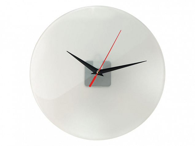 Часы настенные круглые из стекла 28 см Thames с логотипом в Белгороде заказать по выгодной цене в кибермаркете AvroraStore