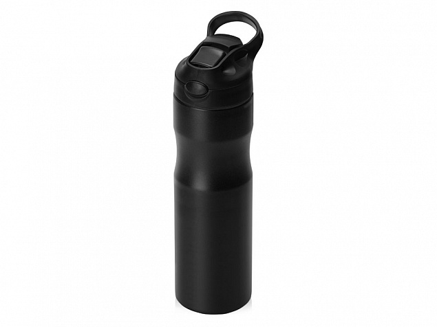 Бутылка для воды Hike Waterline, нерж сталь, 850 мл, черный с логотипом в Белгороде заказать по выгодной цене в кибермаркете AvroraStore
