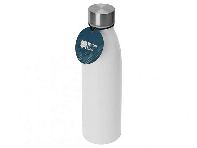 Стальная бутылка Rely, 800 мл, белый глянцевый с логотипом в Белгороде заказать по выгодной цене в кибермаркете AvroraStore