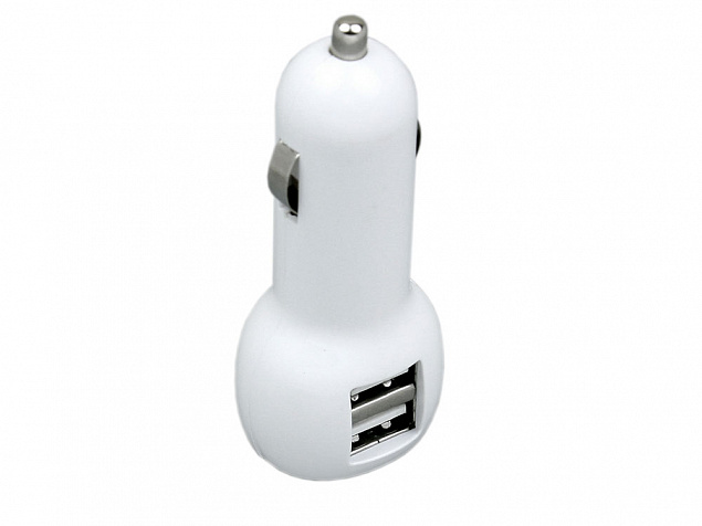 Автомобильная зарядка на 2 USB порта с логотипом в Белгороде заказать по выгодной цене в кибермаркете AvroraStore