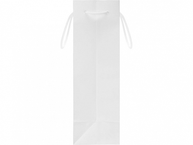 Пакет под бутылку Imilit 11х35х11 см, белый с логотипом в Белгороде заказать по выгодной цене в кибермаркете AvroraStore