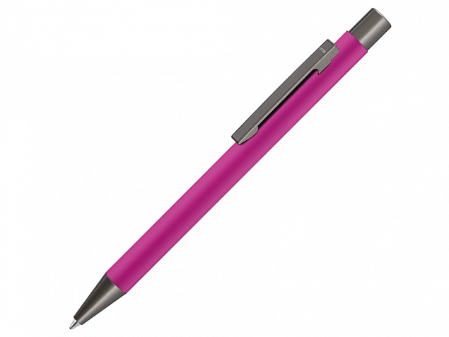 Ручка металлическая шариковая STRAIGHT GUM soft-touch с зеркальной гравировкой с логотипом в Белгороде заказать по выгодной цене в кибермаркете AvroraStore