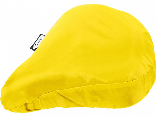 Водонепроницаемый чехол для велосипедного седла из переработанного ПЭТ Jesse, желтый с логотипом в Белгороде заказать по выгодной цене в кибермаркете AvroraStore