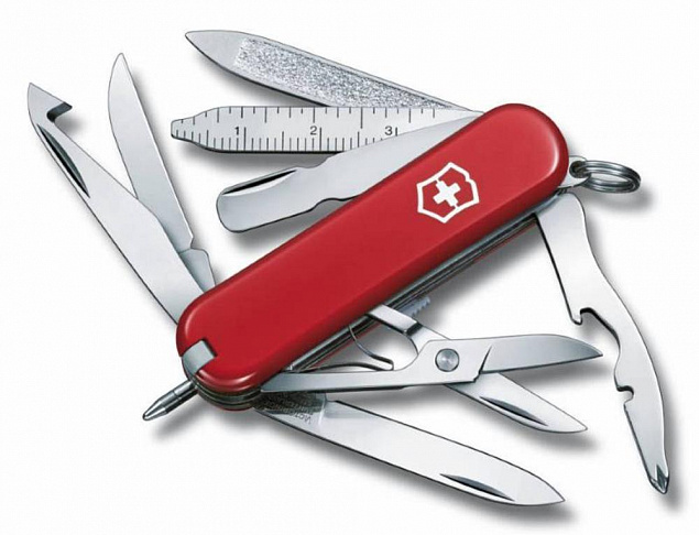Нож-брелок MiniChamp 58, красный с логотипом в Белгороде заказать по выгодной цене в кибермаркете AvroraStore