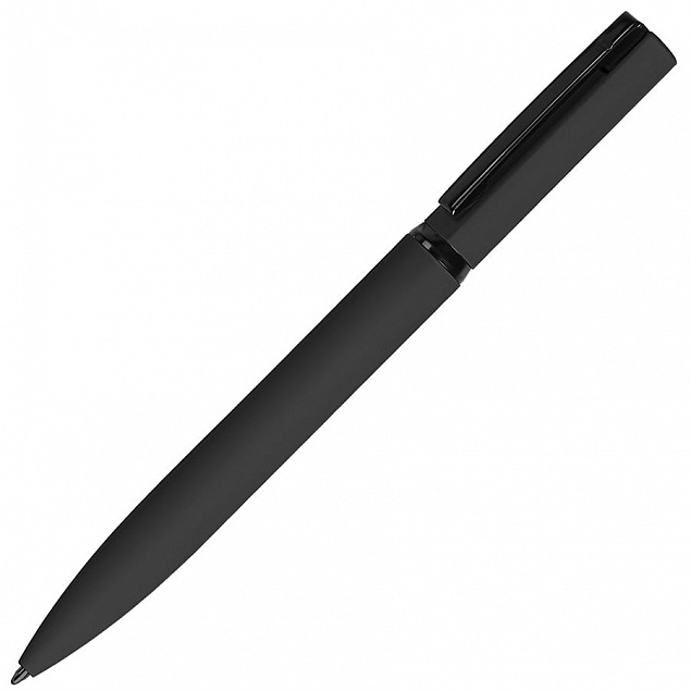 Ручка шариковая MIRROR BLACK, покрытие soft touch с логотипом в Белгороде заказать по выгодной цене в кибермаркете AvroraStore