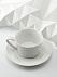 Чайная пара Diamante Bianco, белая с логотипом в Белгороде заказать по выгодной цене в кибермаркете AvroraStore