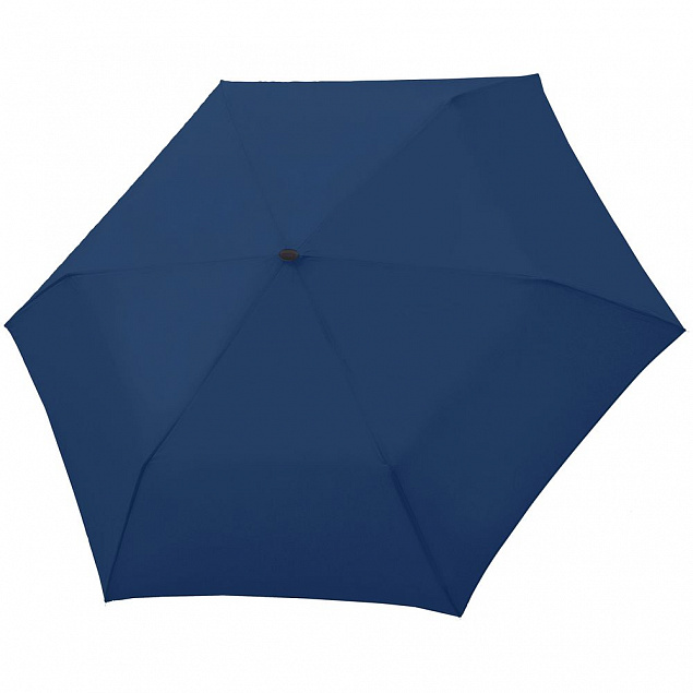 Зонт складной Carbonsteel Slim, темно-синий с логотипом в Белгороде заказать по выгодной цене в кибермаркете AvroraStore