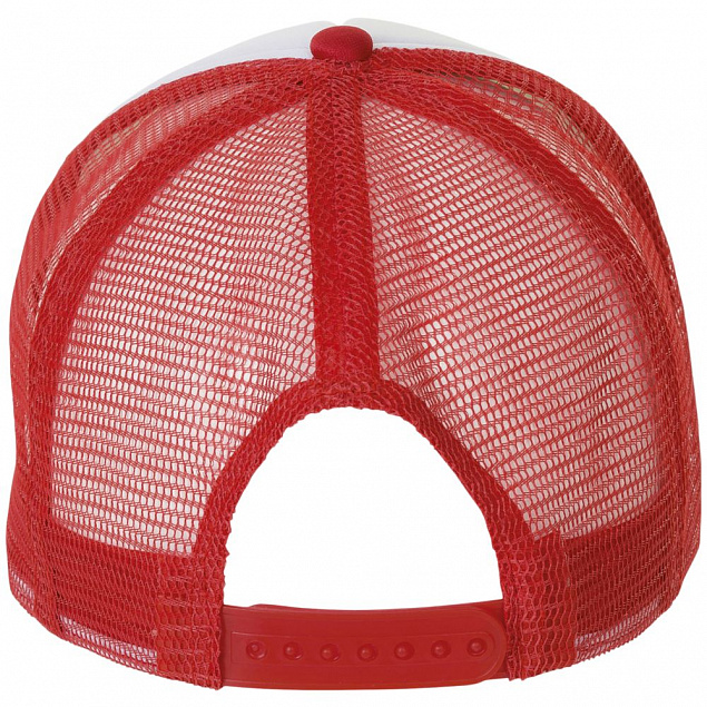 Бейсболка BUBBLE, красная с белым с логотипом в Белгороде заказать по выгодной цене в кибермаркете AvroraStore