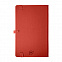 Бизнес-блокнот GLORI, A5, красный, твердая обложка, в линейку с логотипом в Белгороде заказать по выгодной цене в кибермаркете AvroraStore