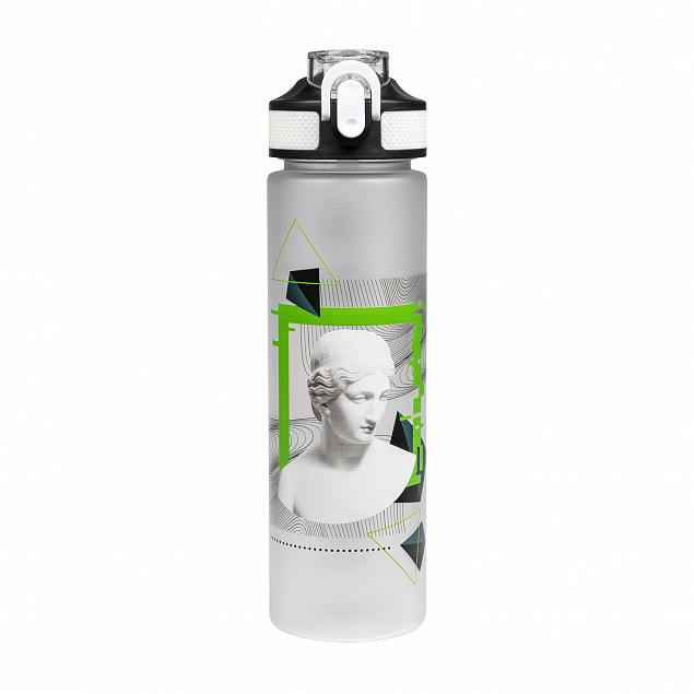 Бутылка для воды Flip, белая INSPIRE с логотипом в Белгороде заказать по выгодной цене в кибермаркете AvroraStore