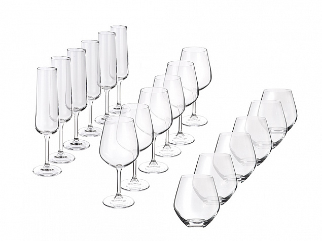 Подарочный набор бокалов для игристых и тихих вин «Vivino», 18 шт. с логотипом в Белгороде заказать по выгодной цене в кибермаркете AvroraStore