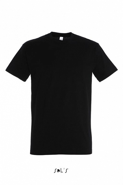 Фуфайка (футболка) IMPERIAL мужская,Глубокий черный 3XL с логотипом в Белгороде заказать по выгодной цене в кибермаркете AvroraStore