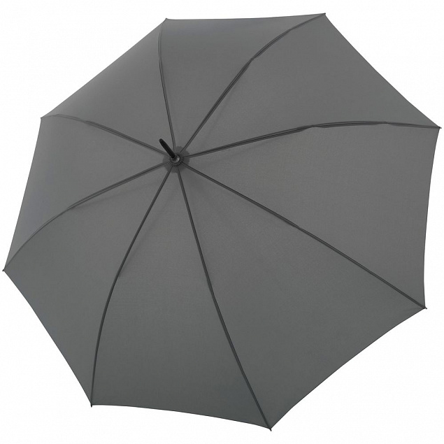 Зонт-трость Nature Stick AC, серый с логотипом в Белгороде заказать по выгодной цене в кибермаркете AvroraStore