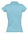 Рубашка поло женская Prescott Women 170, бирюзовая с логотипом в Белгороде заказать по выгодной цене в кибермаркете AvroraStore