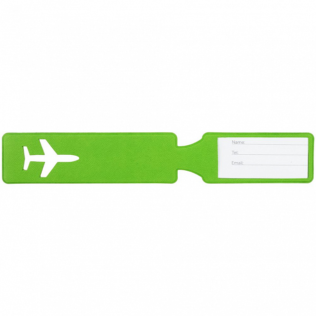 Багажная бирка Devon, зеленая с логотипом в Белгороде заказать по выгодной цене в кибермаркете AvroraStore