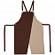 Фартук Picante, коричневый с бежевым с логотипом в Белгороде заказать по выгодной цене в кибермаркете AvroraStore
