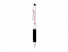 Ручка-стилус шариковая Ziggy синие чернила, серебристый/черный с логотипом в Белгороде заказать по выгодной цене в кибермаркете AvroraStore