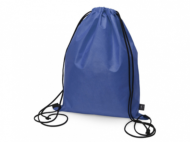 Рюкзак-мешок Reviver из нетканого переработанного материала RPET, синий с логотипом в Белгороде заказать по выгодной цене в кибермаркете AvroraStore