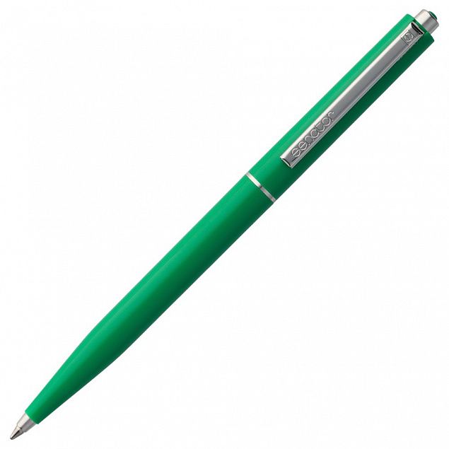 Ручка шариковая Senator Point ver. 2, зеленая с логотипом в Белгороде заказать по выгодной цене в кибермаркете AvroraStore