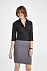 Рубашка женская с рукавом 3/4 EFFECT 140, черная с логотипом в Белгороде заказать по выгодной цене в кибермаркете AvroraStore