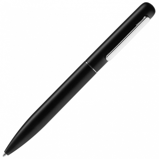 Ручка шариковая Scribo, матовая черная с логотипом в Белгороде заказать по выгодной цене в кибермаркете AvroraStore