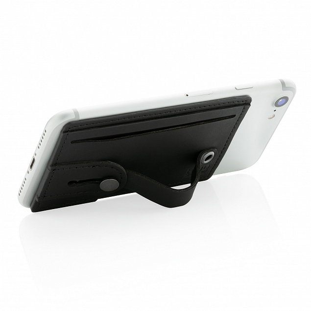 Картхолдер c RFID защитой для телефона 3-в-1 с логотипом в Белгороде заказать по выгодной цене в кибермаркете AvroraStore
