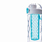 Герметичная бутылка для воды с контейнером для фруктов Honeycomb, бирюзовый с логотипом в Белгороде заказать по выгодной цене в кибермаркете AvroraStore