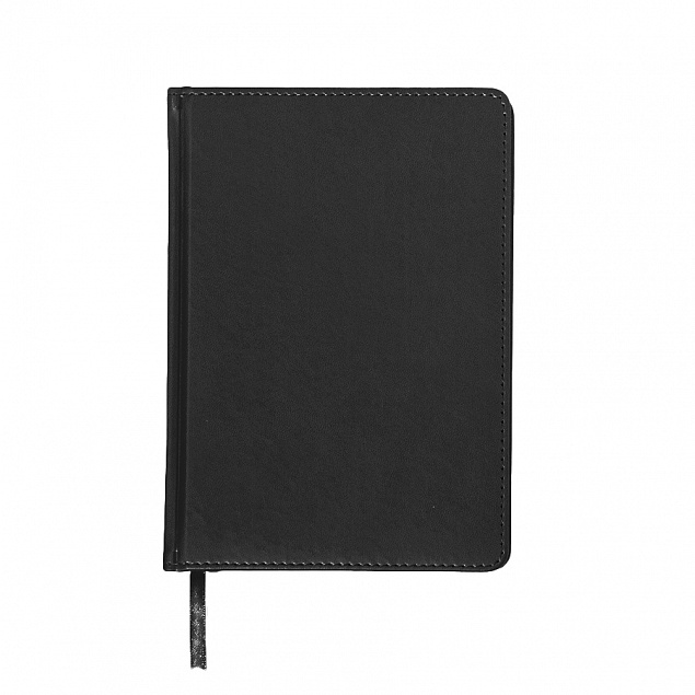 Ежедневник недатированный Campbell, А5,  черный, белый блок с логотипом в Белгороде заказать по выгодной цене в кибермаркете AvroraStore