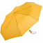 Зонт складной AOC, желтый с логотипом в Белгороде заказать по выгодной цене в кибермаркете AvroraStore