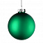 Елочный шар Finery Matt, 10 см, матовый зеленый с логотипом в Белгороде заказать по выгодной цене в кибермаркете AvroraStore